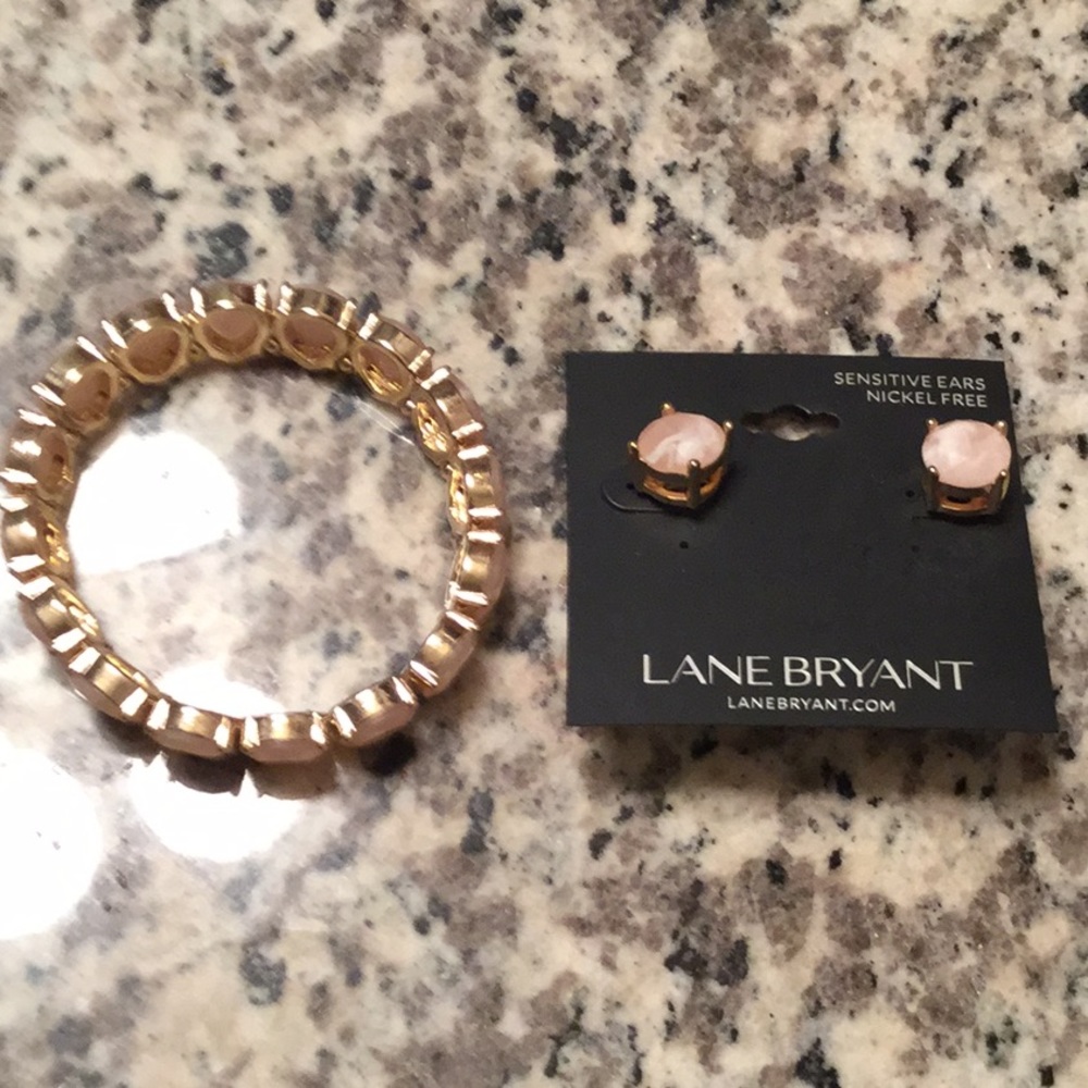 Earrings and bracelet